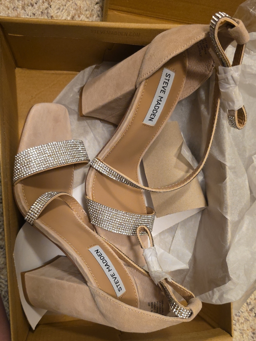 Steve Madden Varali Nude Heel - Picture 2 of 4